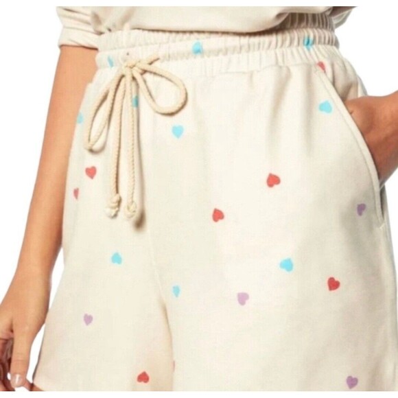 Wildfox Relaxed Fit Super Soft Sweatshirt And Short Lounge Pajama Set Size‎ M - Picture 8 of 14